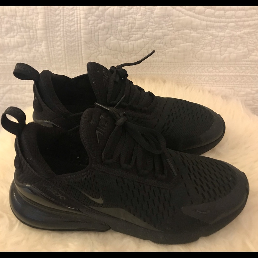 all black nike aztec shoe